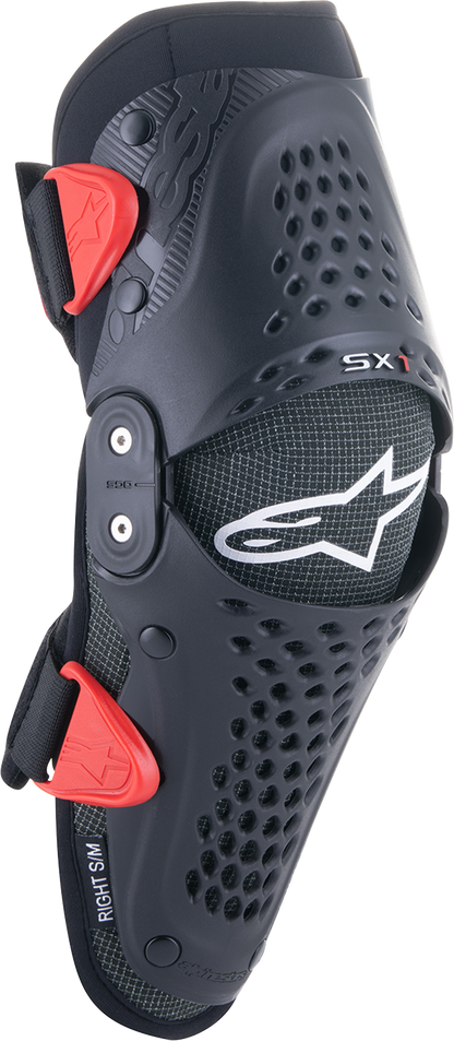 ALPINESTARS Youth SX-1 Knee Protectors - Black/Red - L/XL 6546319-13-LXL