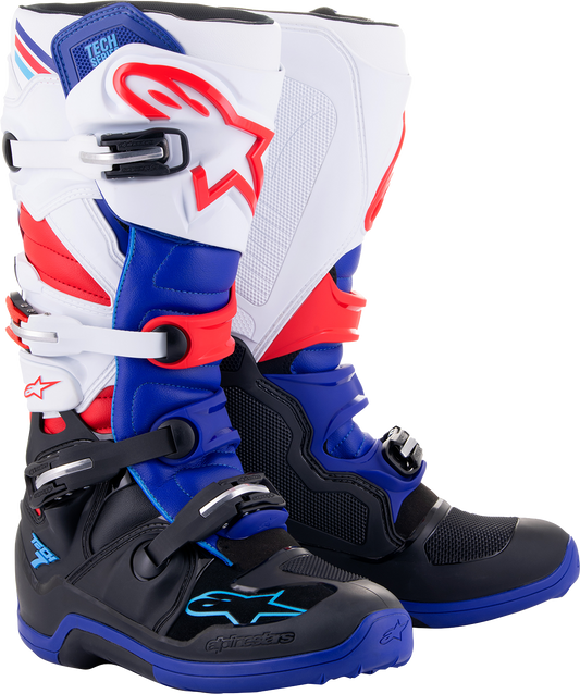 ALPINESTARS Tech 7 Boots - Black/Blue/Red/White - US 7