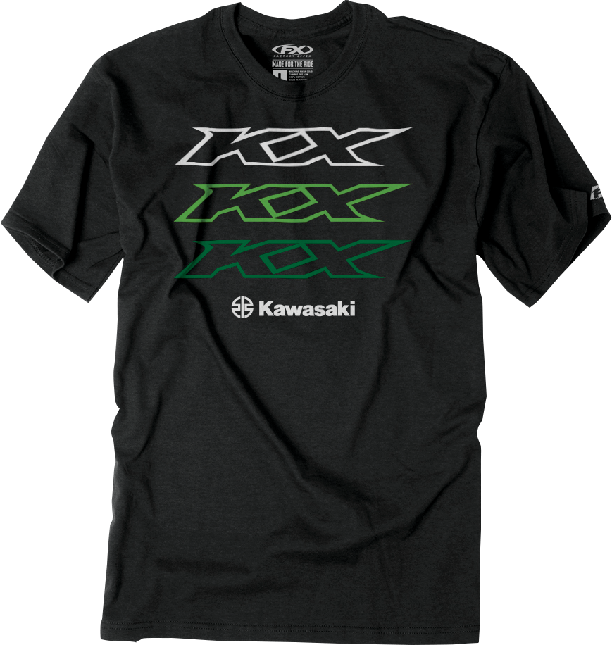 FACTORY EFFEX Kawasaki Repeater T-Shirt - Heather Charcoal - XL 26-87106