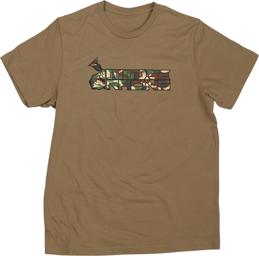 MOOSE OFFROAD Youth Camo T-Shirt - Tan - Medium 3032-3687