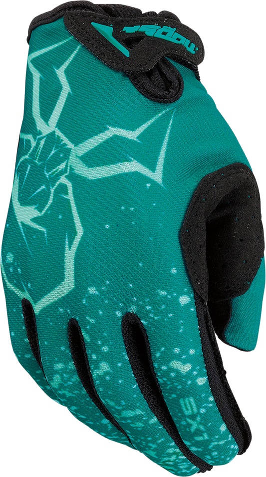 MOOSE OFFROAD Youth SX1* Gloves - Teal - Large 3332-1761