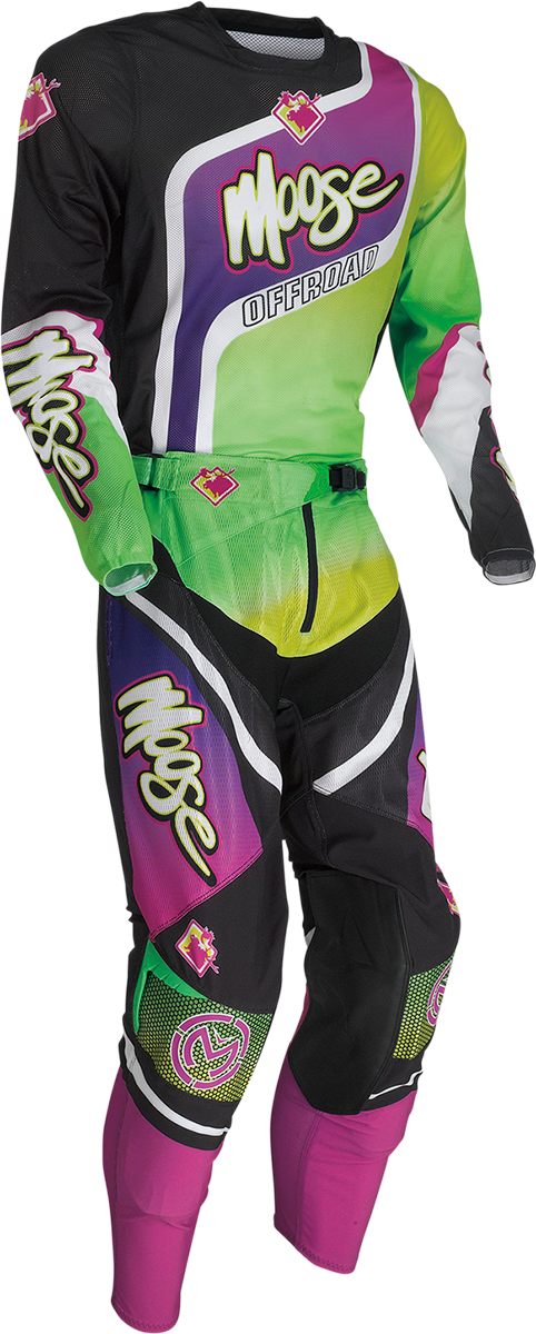 MOOSE RACING Sahara Pants - Purple/Green - 36 2901-10414