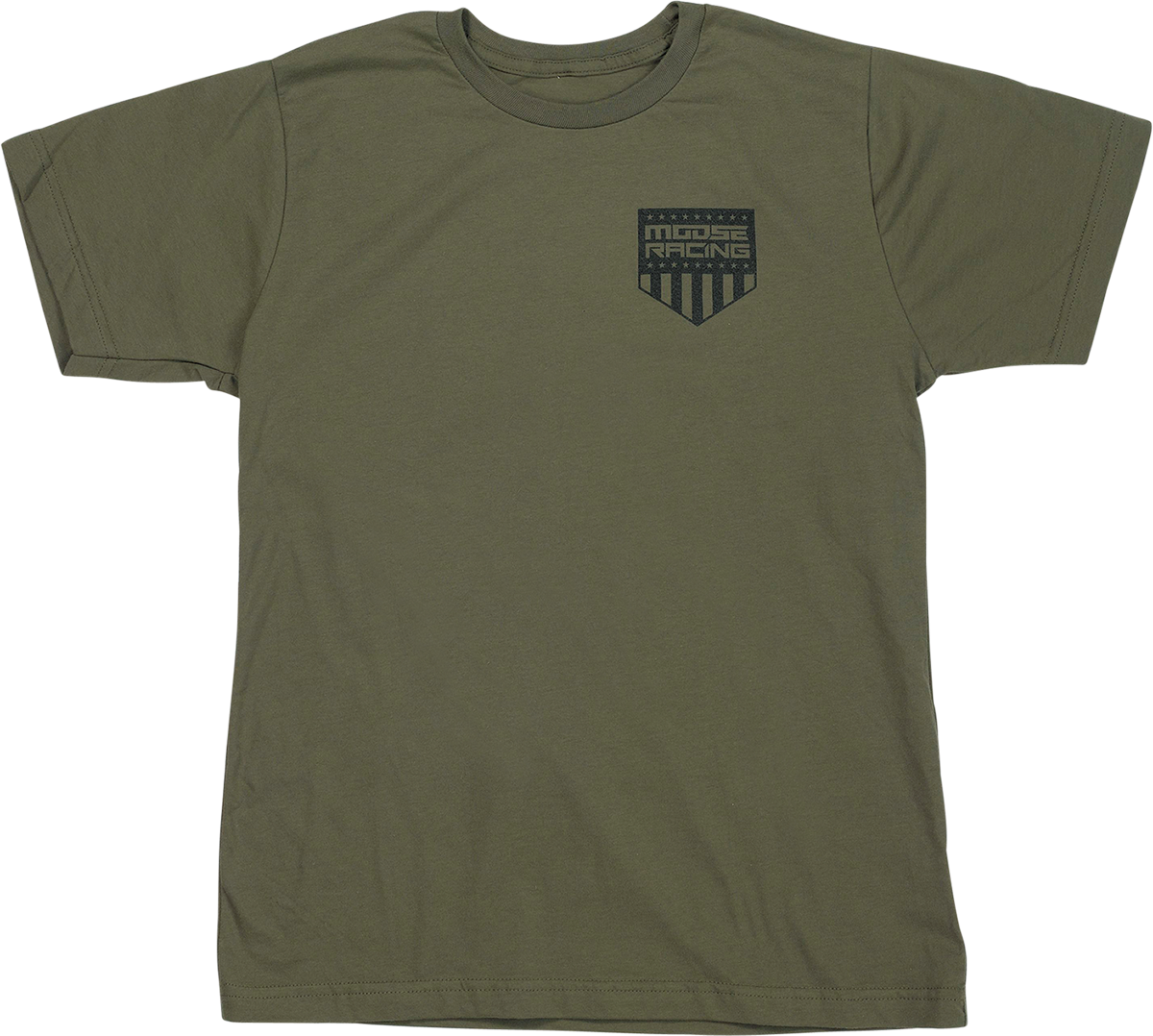 MOOSE OFFROAD Youth Salute T-Shirt - Olive - Large 3032-3696