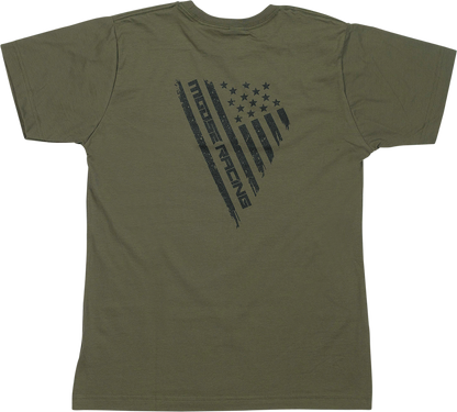 MOOSE OFFROAD Youth Salute T-Shirt - Olive - Large 3032-3696