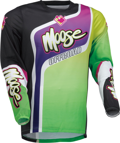 Moose Sahara Jersey - Purple/Green - Large