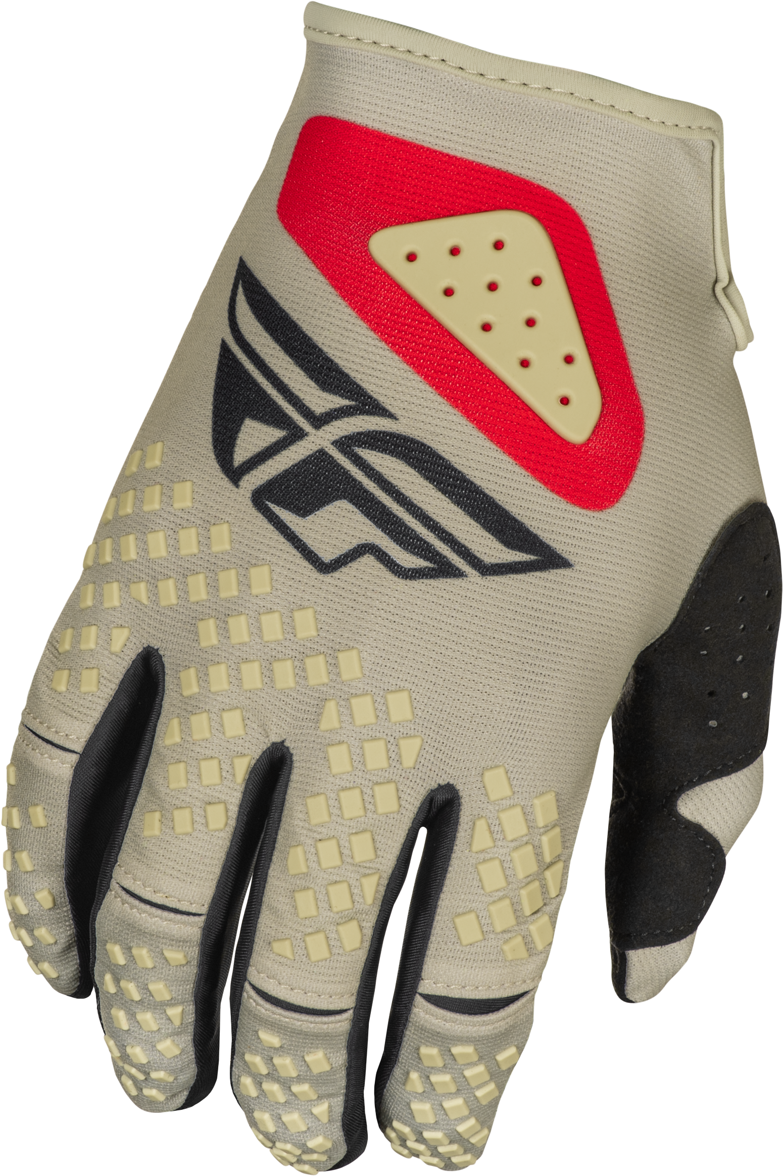 Youth Kinetic Sym Gloves Light Grey/Red/Black Ys