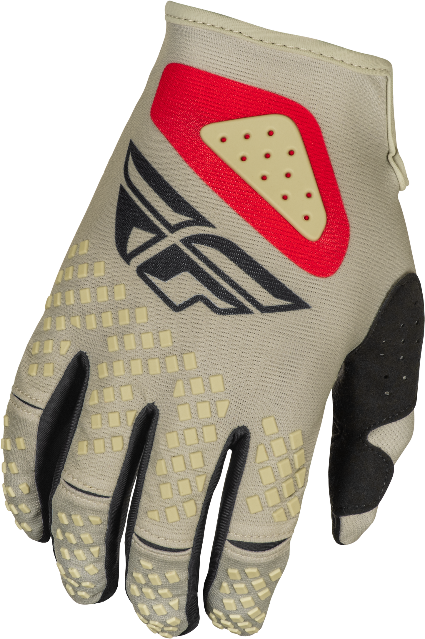 Youth Kinetic Sym Gloves Light Grey/Red/Black Yl