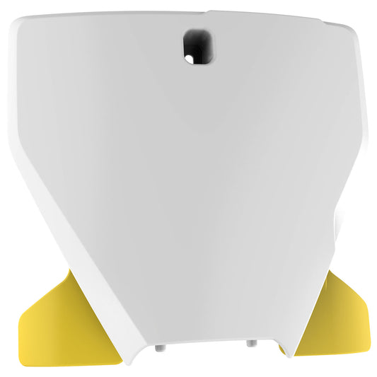 Number Plate White/Flo Yellow