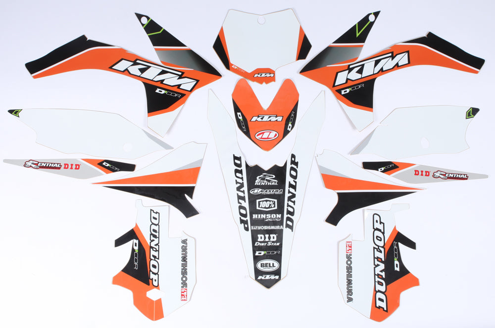 Ktm Raceline Graphics Complete Kit White