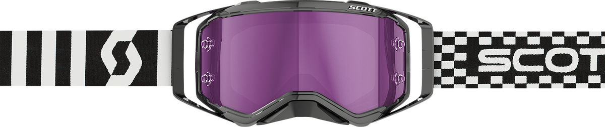 SCOTT Prospect Goggle - Racing Black/White - Purple Chrome Works Lens 272821-7432281