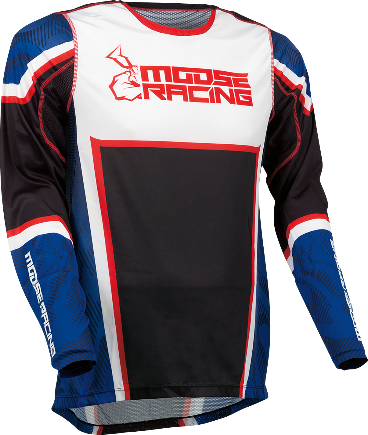 MOOSE OFFROAD Agroid Jersey - Red/White/Blue/Black - Large 2910-7404