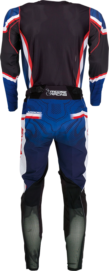 MOOSE OFFROAD Agroid Pants - Red/White/Blue/Black - US 30 2901-10684