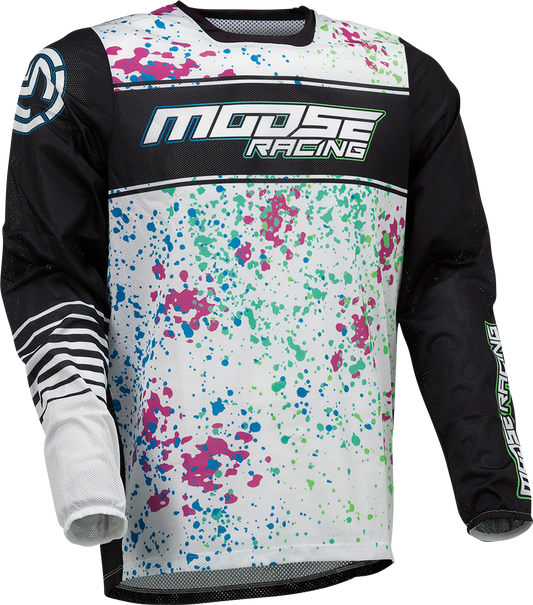 Moose Racing Sahara Jersey - Black/White - XL