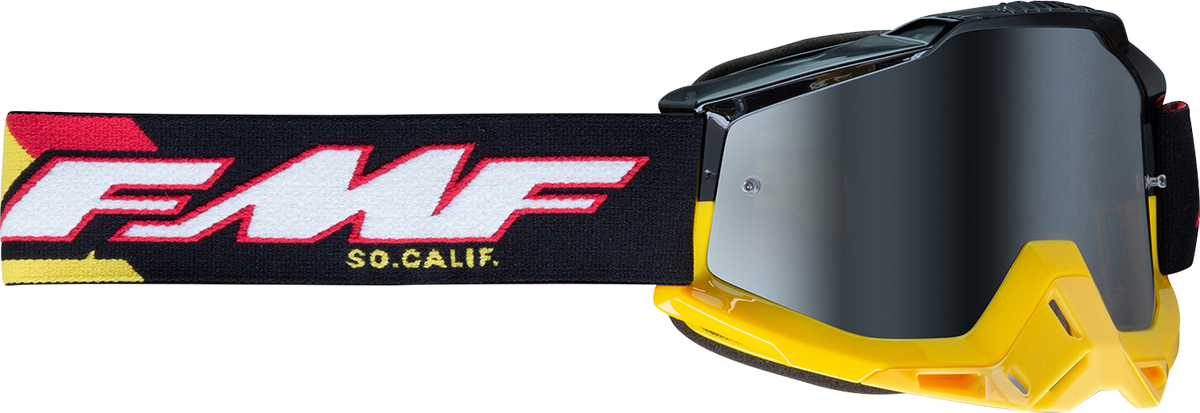 fmf powerbomb goggles - Speedway - Black/Yellow/Red/White STYLE:1/2 HIGH DOME 50_off_select Sweet flames in cross Tout Terrain Chiyoda/The City