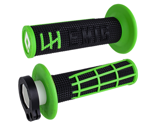 ODI Emig 2.0 Lock-On Grips - Black/Green H36E2BN