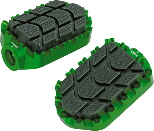 Footpegs Enduro Green