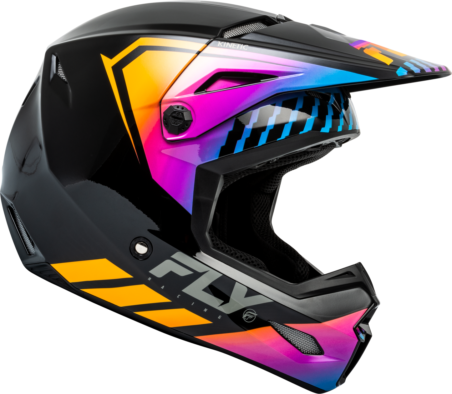 Youth Kinetic Menace Helmet Black/Sunrise Yl