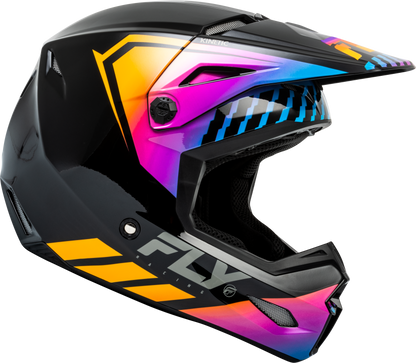 Youth Kinetic Menace Helmet Black/Sunrise Yl