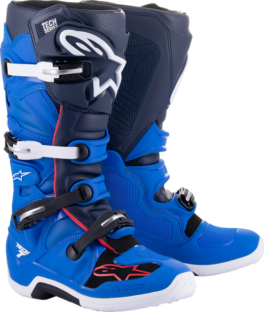 ALPINESTARS Tech 7 Boots - Blue/Red/Navy - US 10 2012014-7058-10