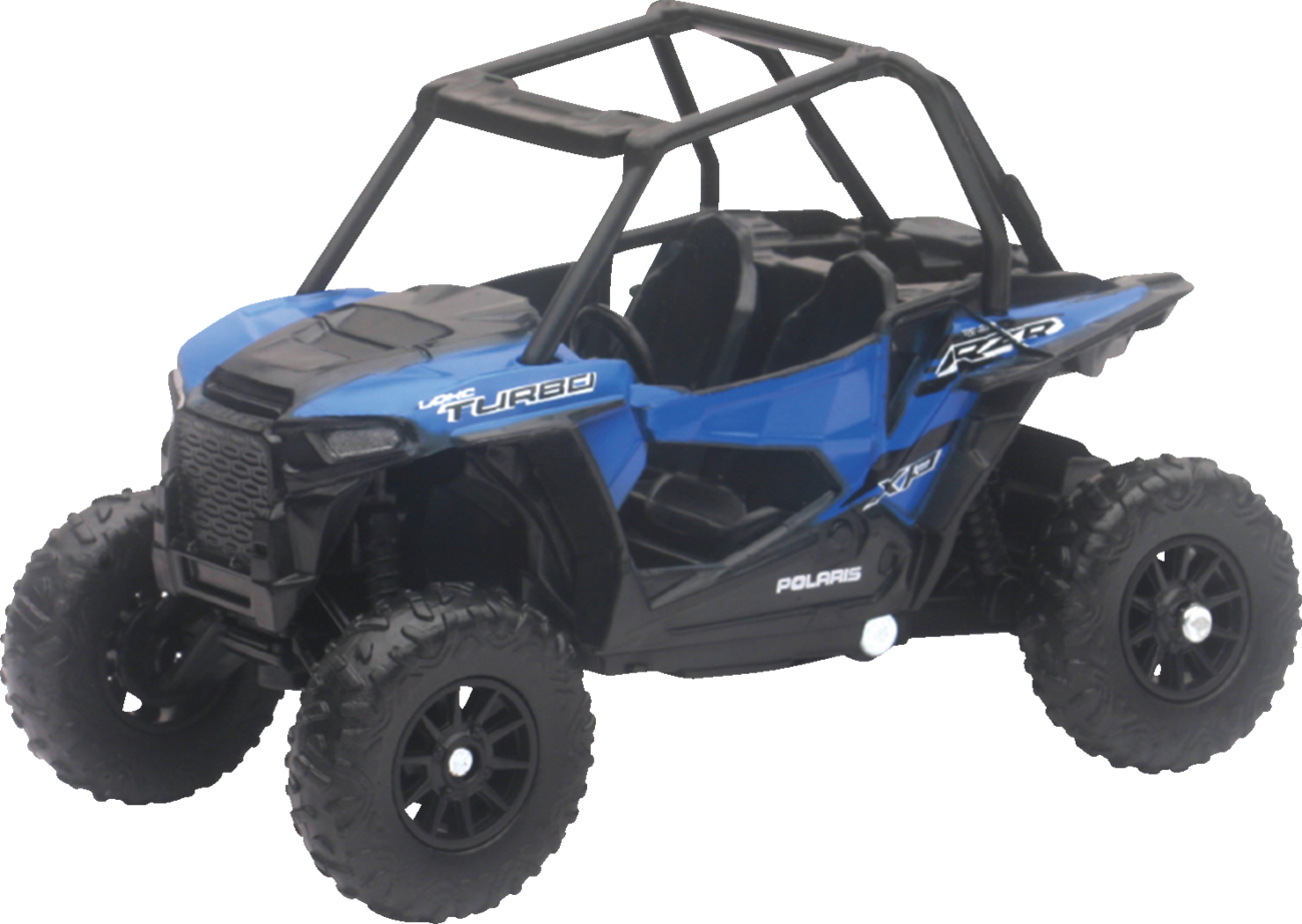 NEW RAY TOYS Mini Polaris RZR XP1000 EPS - 1:18 Scale - Black/Blue 073