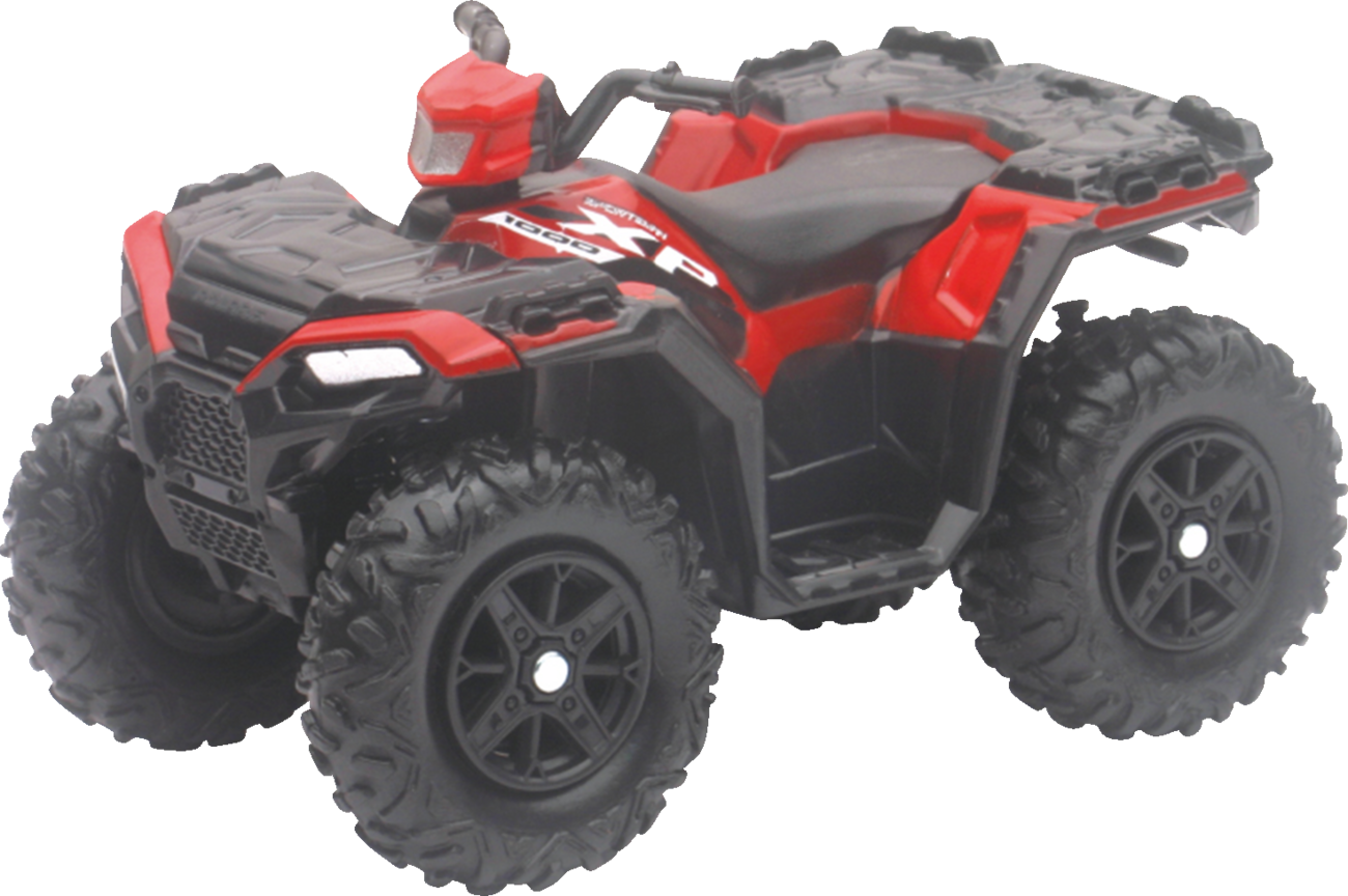 NEW RAY TOYS Mini Polaris Sportsman XP1000 - 1:12 Scale - Black/Red 07363