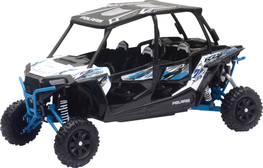 NEW RAY TOYS Polaris RZR XP 4 Turbo EPS - 1:18 Scale - White Lightning 57843B
