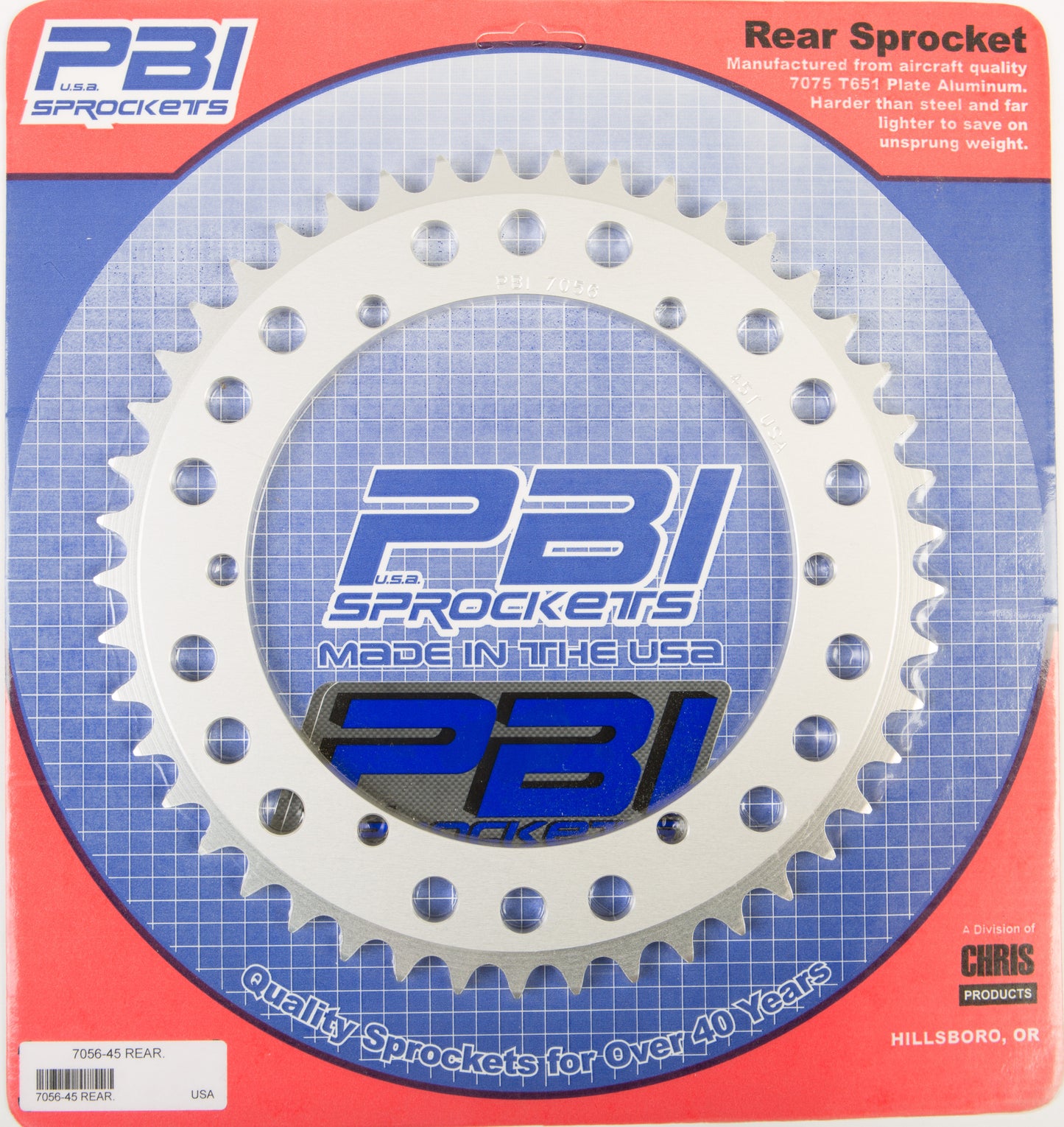 Rear Sprocket Aluminum 45t 520 Yam