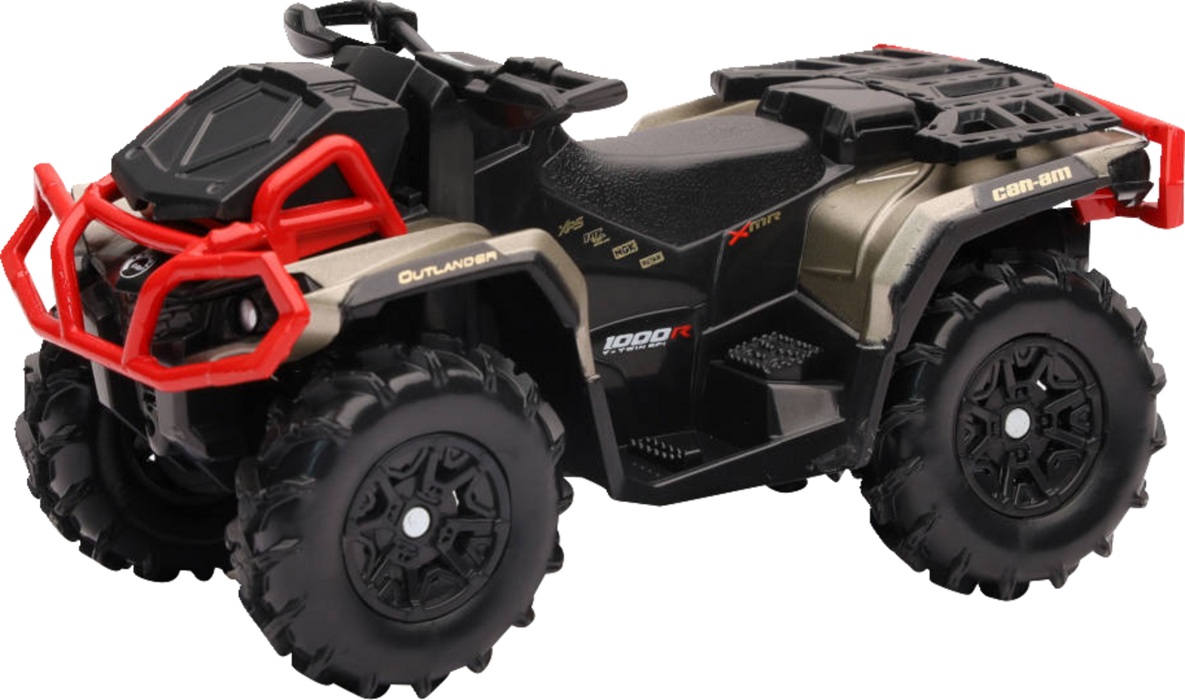 NEW RAY TOYS Mini Outlander - 1:18 Scale - Black/Brown/Red - without Plow 07373