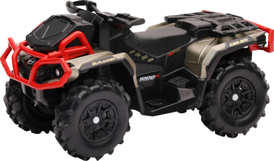 NEW RAY TOYS Mini Outlander - 1:18 Scale - Black/Brown/Red - without Plow 07373