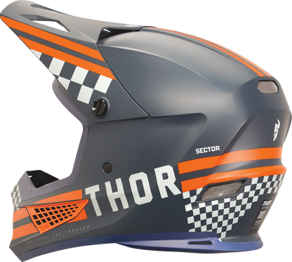THOR Sector 2 Helmet - Combat - Midnight/Orange - Large 0110-8140
