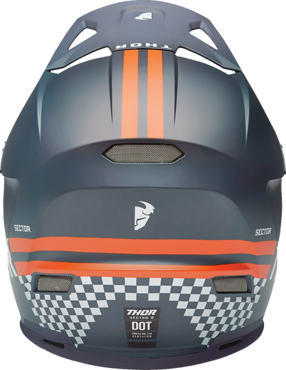 THOR Sector 2 Helmet - Combat - Midnight/Orange - Large 0110-8140