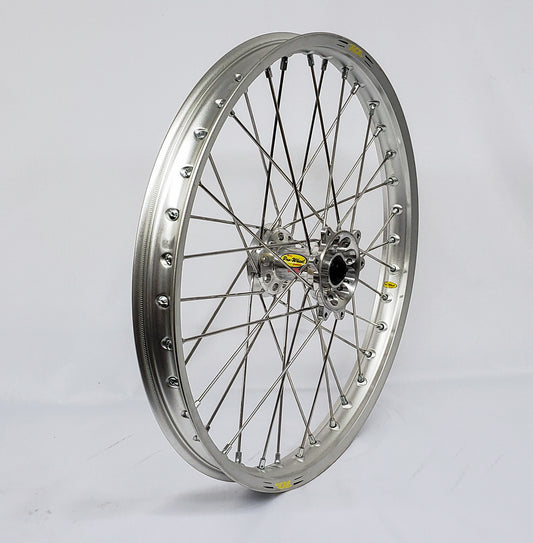 Wheel Front 1.40x19 Silver Hub Sil Rim/Sil Spoke/Sil Nipple