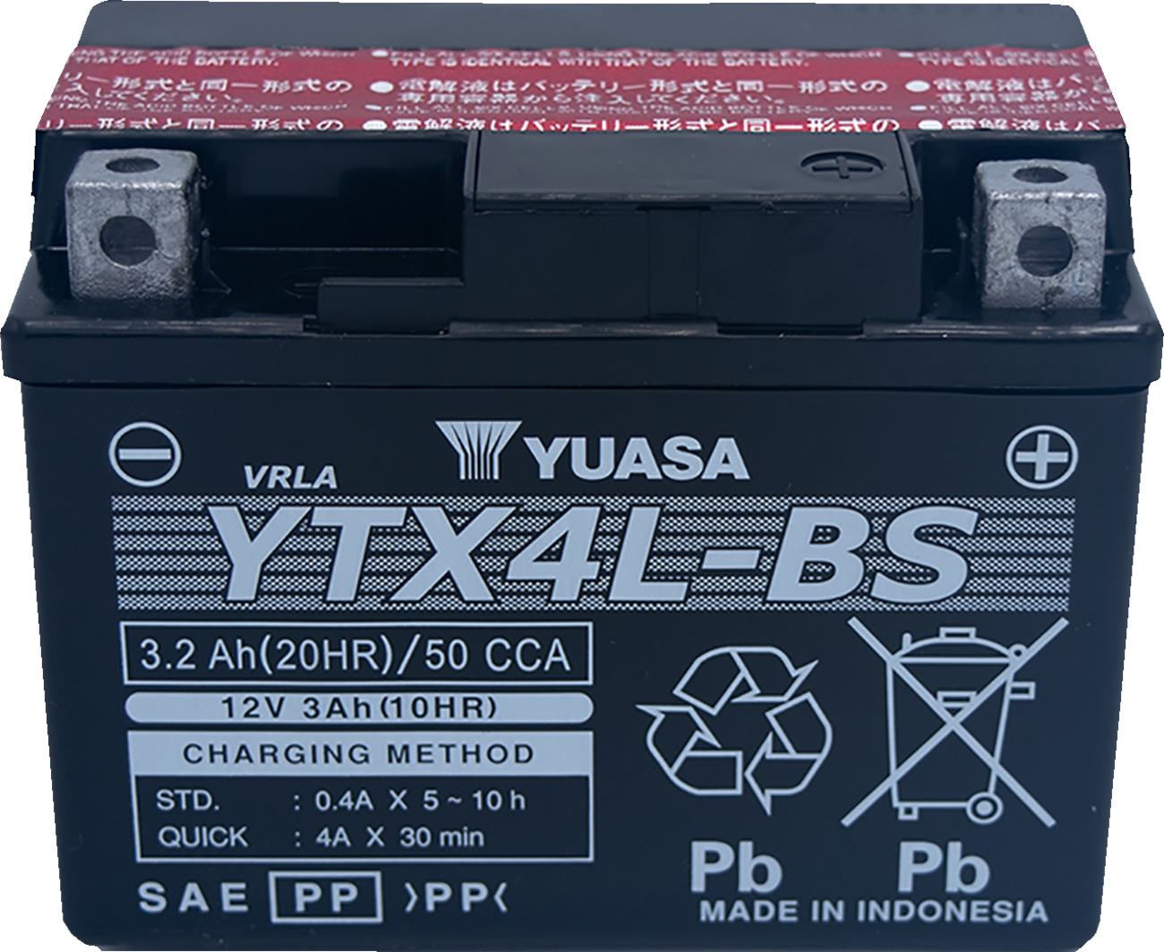 YUASA Battery - YTX4L-BS YUAM62X4BIND