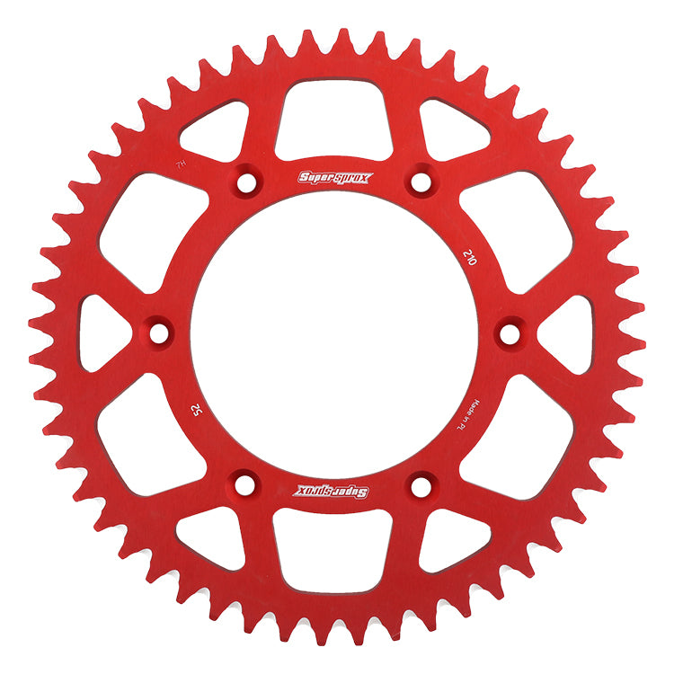 Rear Sprocket Aluminum 52t 520 Red Hon