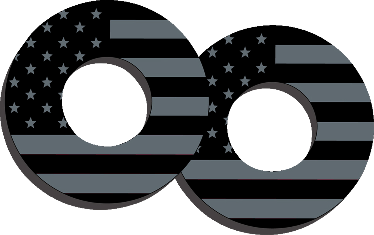 FACTORY EFFEX Grip Donuts - Flag Black/Gray 27-67200