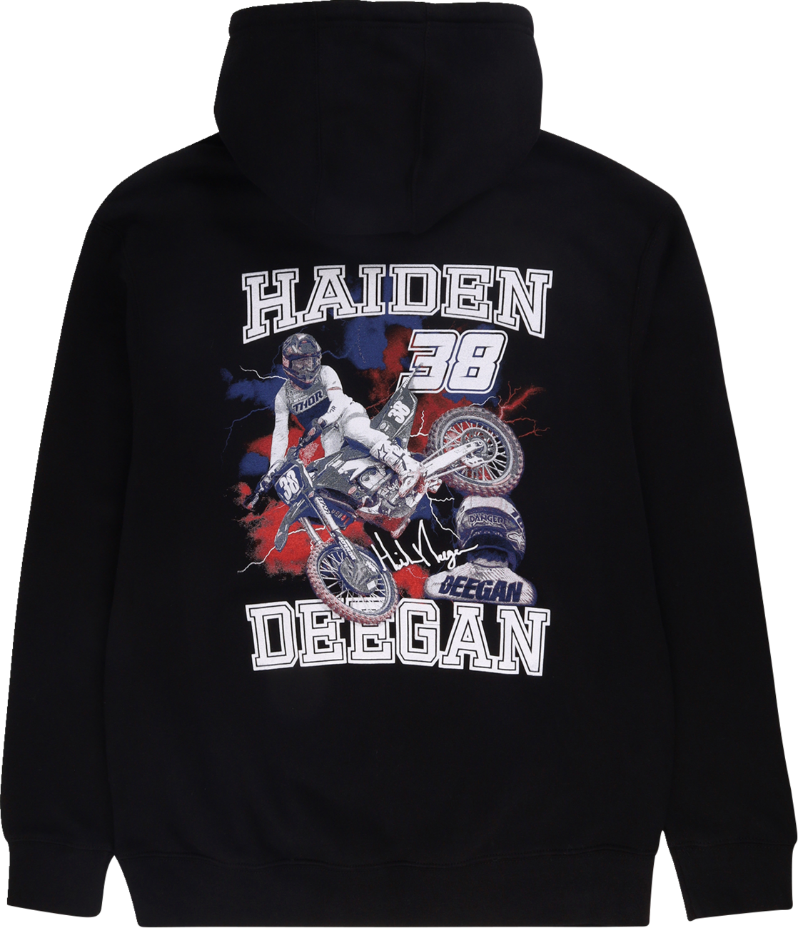 Deegan Apparel 38 Hoodie - Black - Small DMTFP3004BLKS