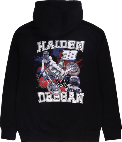 Deegan Apparel 38 Hoodie - Black - Small DMTFP3004BLKS