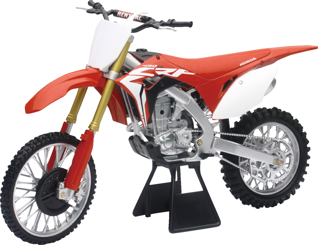 NEW RAY TOYS Honda CRF450R Dirt Bike - 1:6 Scale - Red/White 49583