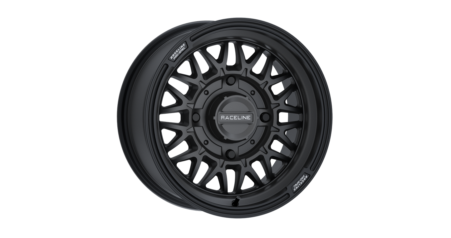 Raceline Omega 14x7 4/156 5+2 (+10mm) Satin Black