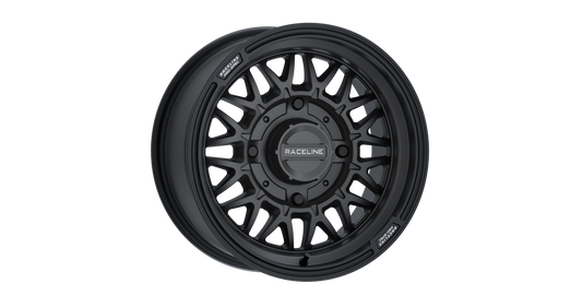 Raceline Omega 14x7 4/156 5+2 (+10mm) Satin Black