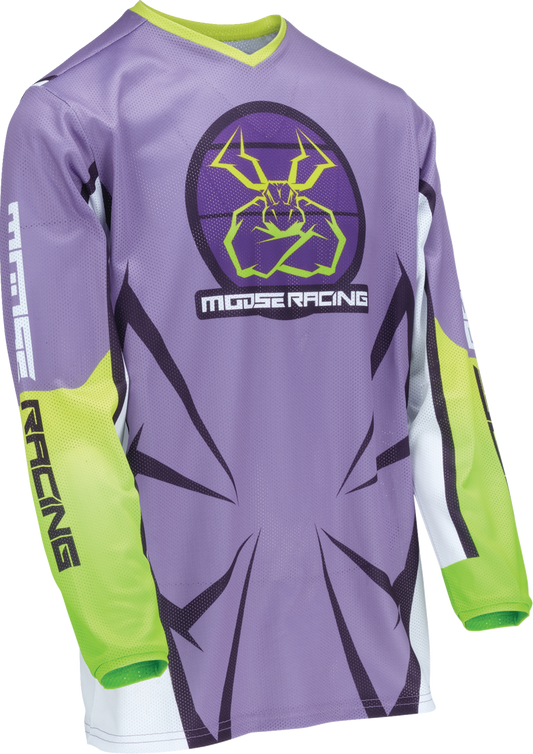 MOOSE RACING Youth Agroid Mesh Jersey - Purple/White - Small 2912-2475