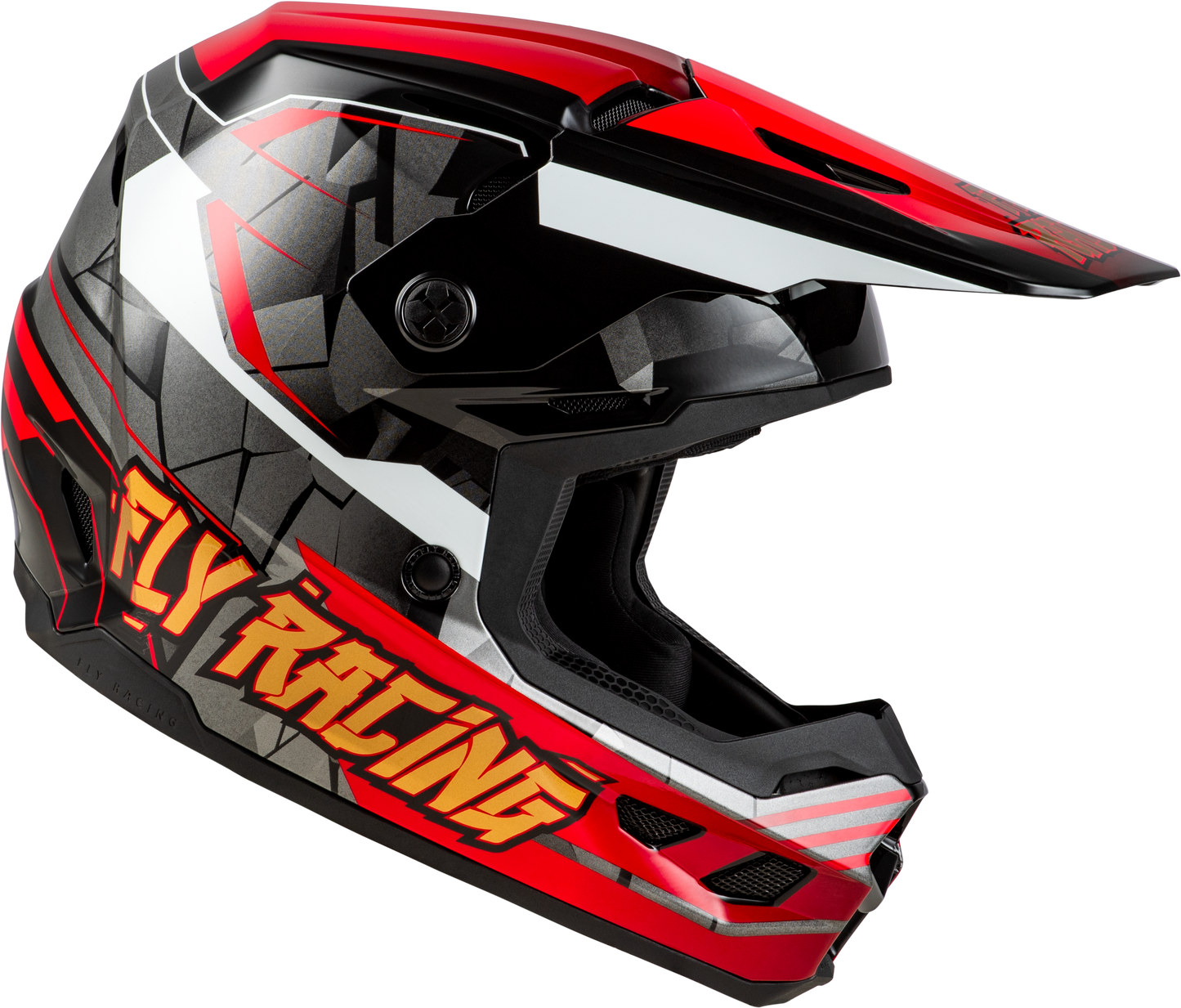 Youth Kinetic Scorched Helmet Red/Black/White Ys