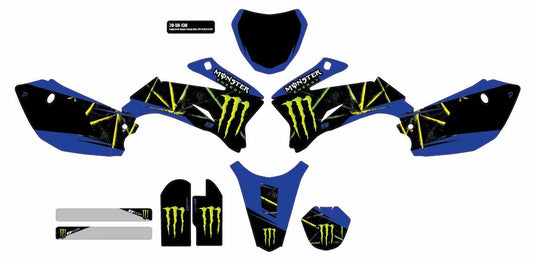 Cmplt Kit Monster Energy Slash White Bg