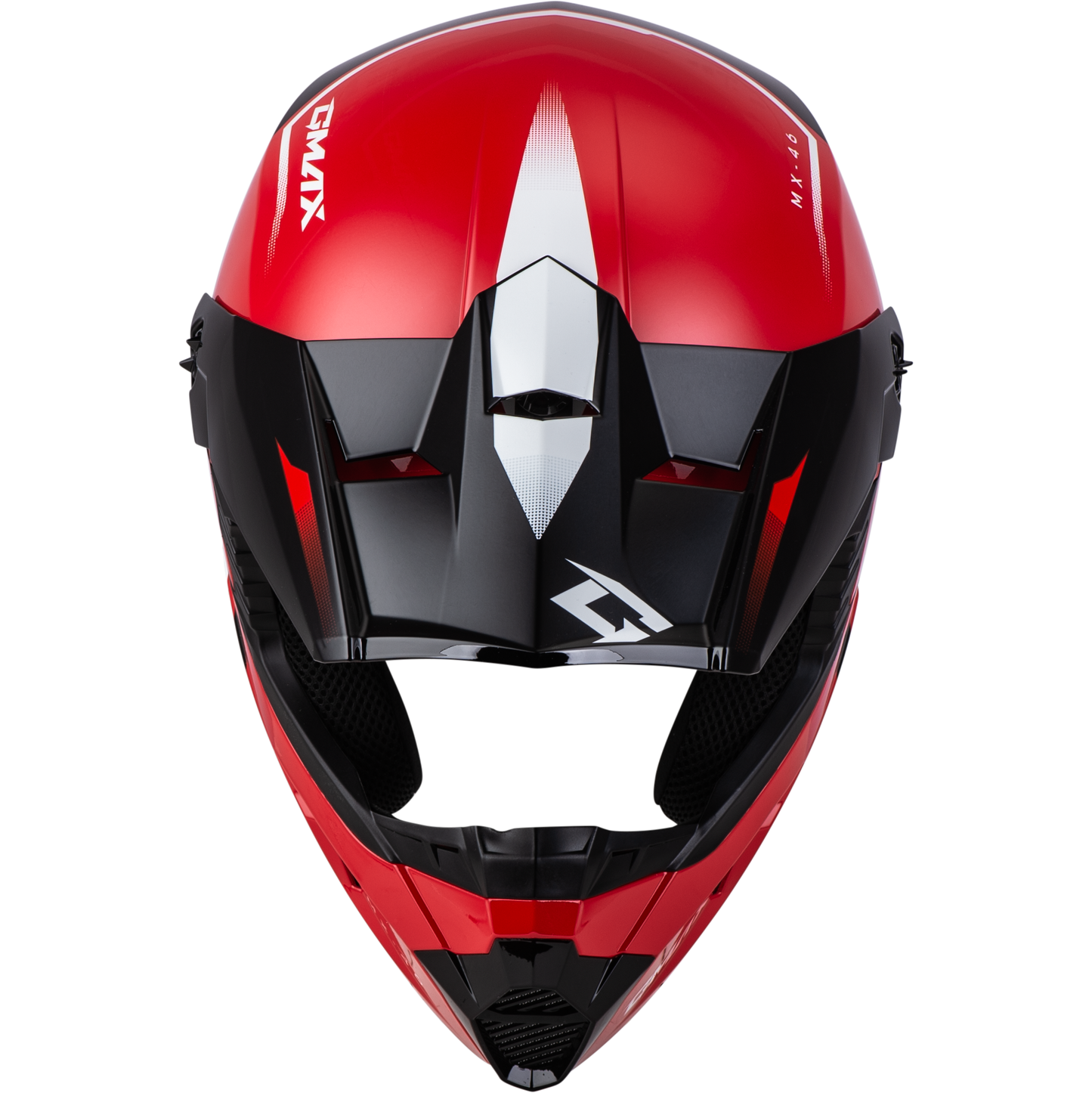 Mx 46 Compound Helmet Red/Black/White Ys