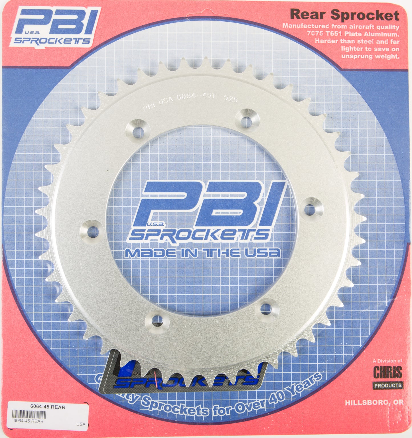 Rear Sprocket Aluminum 45t 525 Suz