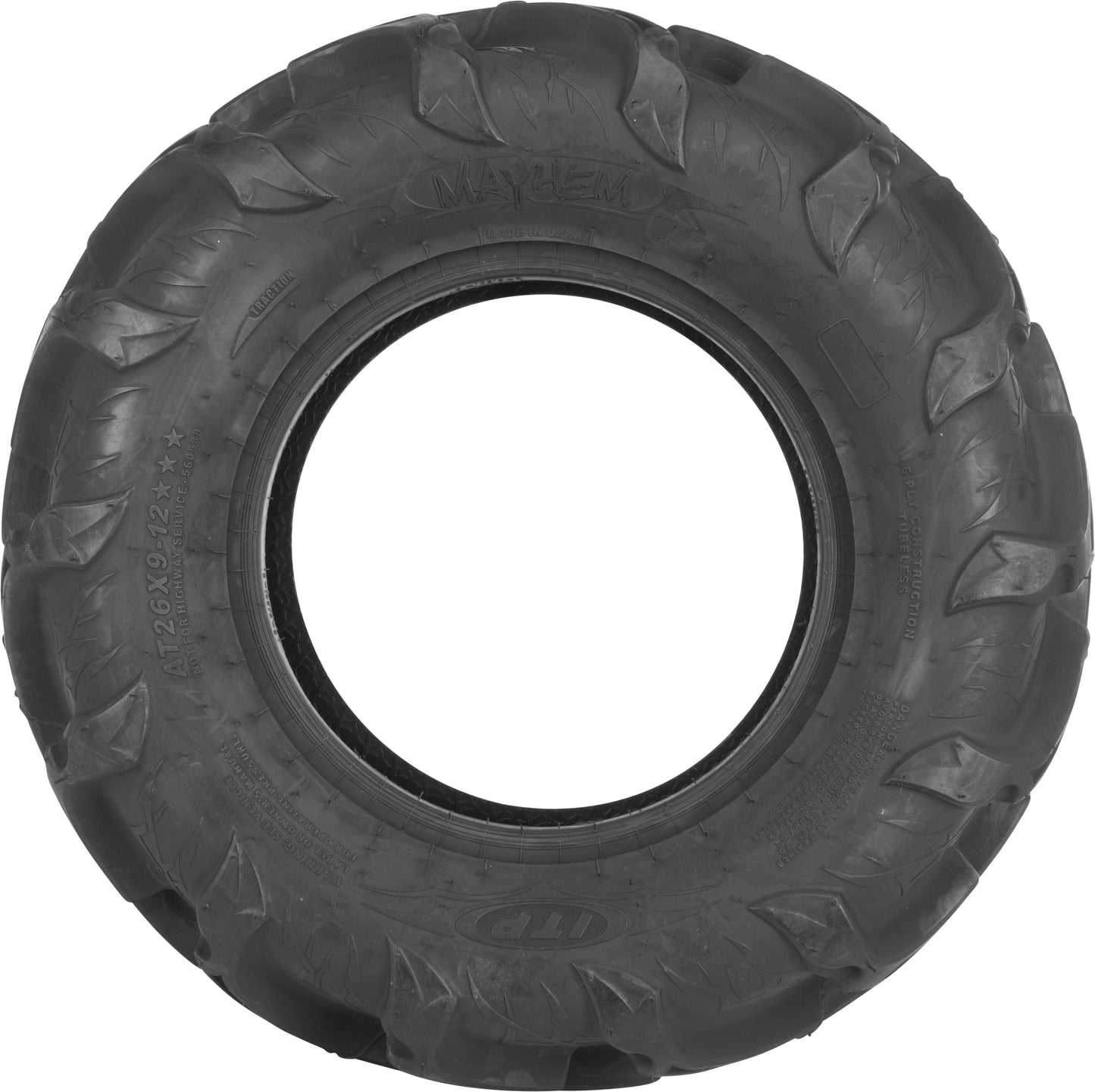 Tire Mayhem Front 25x8 12 Lr 340lbs Bias