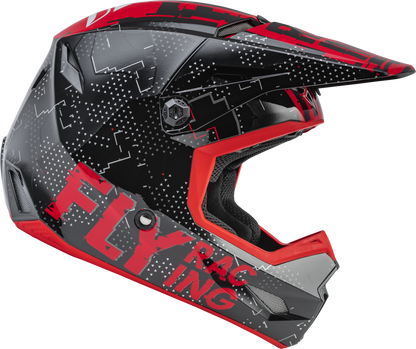 Youth Kinetic Scan Helmet Black/Red Ym