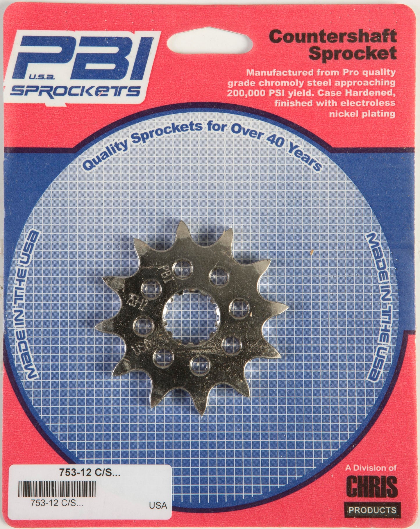 Front Cs Sprocket Steel 12t 520 Gas/Yam