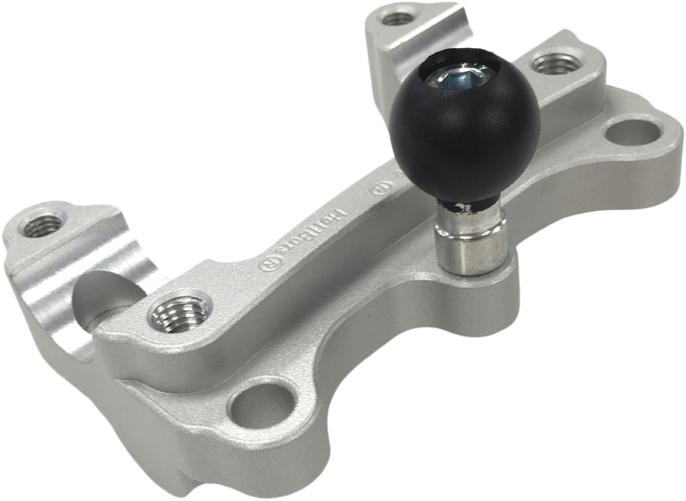 Handlebar Risers Tour W/Ram Ball Silver Tri
