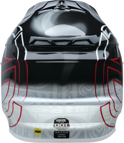 MOOSE OFFROAD F.I. 2.0 Helmet - Deceit - MIPS? - Black/White/Red - Medium 0110-7991